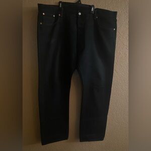 Levi Strauss 501 Mens Black Jeans Sz: 42x30